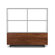 Spot on Square Roh Shelves in White / Walnut