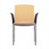 Source Seating Zag Four Leather Guest Side Chair with Seat Pad