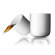 Menu Thermo Cup in White (Set of 2)