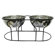 YML Wrought Iron Stand with Double Stainless Steel  Bowls