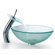 Kraus Broken Glass Vessel Sink and Waterfall Faucet