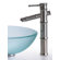 Kraus Clear 19mm thick Glass Vessel Sink and Bamboo Faucet