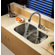 Kraus  Stainless Steel Undermount 32" Double Bowl Kitchen Sink with Pull-Out Kitchen Faucet and Soap Dispenser