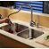 Kraus  Stainless Steel Undermount 32" Double Bowl Kitchen Sink with Pull-Out Kitchen Faucet and Soap Dispenser