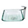 Kraus Oceania Glass Vessel Sink and Visio Bathroom Faucet in Chrome
