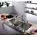 Kraus Farmhouse 33" 70/30 Double Bowl Kitchen Sink with Faucet and Soap Dispenser