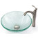 Kraus Broken Glass 16.5" Vessel Sink and Rivera Faucet