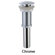 Kraus White Tulip Ceramic Sink with Pop Up Drain Chrome