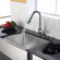 Kraus 30 inch Single Bowl Stainless Steel Kitchen Sink with Chrome Kitchen Faucet and Soap Dispenser