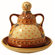 Euroquest Imports Polish Pottery Butter Lady Covered Butter Dish