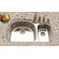 Houzer Eston Undermount 70 / 30 Double Bowl Sink in Stainless Steel