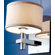 Motiv Frame One Light Wall Sconce with Fabric Shade in Satin Nickel