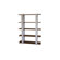 Hokku Designs Ellise Bookcase/Display Stand in Matte Walnut and White