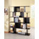 Hokku Designs Fuzion Bookcase/Display Stand in Black