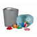 Mebby Bath Toy Storage in Ice Blue & Grey