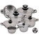 Magefesa Ecotherm Stainless Steel 12-Piece Cookware Set