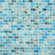 Shaw Floors Glass Expressions Frosted Micro Blocks Accent Tile in Azure