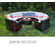 Caluco LLC Half Round Pond 7 Piece Sectional Deep Seating Group with Cushions