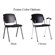 Via Seating Cali Stack Chair with Black Frame