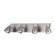 Lite Source Casara Four Light Wall Lamp in Polished Steel