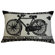 Koko Company Match Co 13" x 20" Pillow with Ecru / Black Bicycle Print