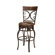 American Heritage Treviso Stool in Pepper with Bourbon Leather