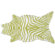 The Rug Market Resort Green Zebra Shaped Rug