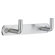 Smedbo Beslagsboden Coat Rack with L-Shaped Hooks in Brushed Stainless Steel