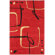 Jaipur Rugs Blue Scribble Down Ribbon Red Rug