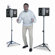 AmpliVox Sound Systems Portable Wireless Powered Speaker Voice Projector Kit, Black