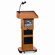 AmpliVox Sound Systems Presidential Plus Adjustable Wireless Column Lectern, 20 x 13 x 46-1/2, Med Oak