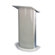 AmpliVox Sound Systems Gray Granite Lectern with Satin Anodized Aluminum