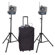 AmpliVox Sound Systems Deluxe Half-Mile Hailer Kit with Wireless Powered Speakers