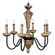 Living Well Tobacco Road Crackle 6 Light Chandelier