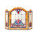Dale Tiffany Anemone 3 Panel Glass Fireplace Screen
