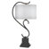 Kenroy Home Swirl Table Lamp in Weathered Steel