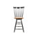 International Concepts Madison Park 24" Spindleback Swivel Counter Stool in Black/Cherry