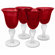 Artland Iris Goblet in Ruby (Set of 4)