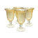 Artland Iris Footed Iced Tea Glass in Citrine (Set of 4)