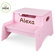 KidKraft Personalized Step N' Store Stool in Pink