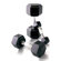Cap Barbell Rubber Coated Hex Dumbbell with Contoured Chrome Handle