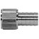 Dixon Valve Barbed Hose Fittings - 1/4 x 1/4 npt solid fema