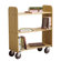 Diversified Woodcrafts 15" Solid Oak Book Truck With 3 Flat Shelves