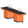 Diversified Woodcrafts Single Faced 4 Student Island Workstation