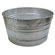 Magnolia Brush Galvanized Round Tubs - 48.61-qt. galvanized tub