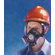 MSA Black Hycar Advantage&reg; 1000 Low-Maintenance Full Mask Face Piece With Nose Cup And Speaking Diaphragm