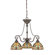 Quoizel Kami Three Light Chandelier in Vintage Bronze
