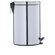 OIA Round Step-On Trash Can in Stainless Steel (3.125 Gal)