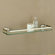 OIA Glass Shelf with Nickel Mounts and Rail