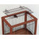 Richell Hardwood Mobile Pet Crate
